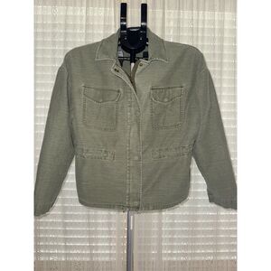 Express Green 100% Cotton Denim Jacket Size M/L